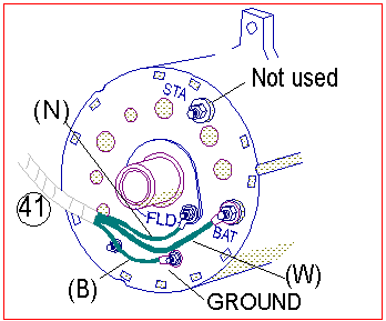 Basic Alternator Wiring Diagram from www.erareplicas.com